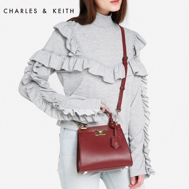 charles and keith glitter sling bag