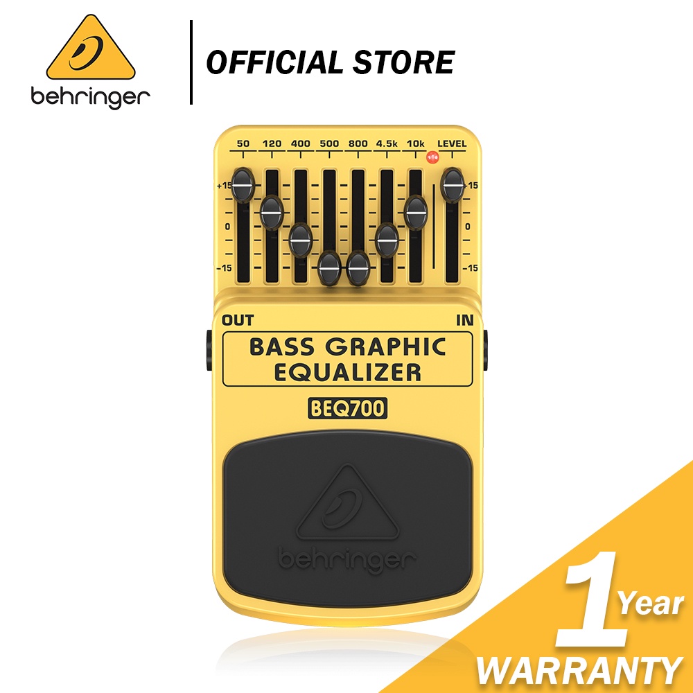 Behringer BEQ700 Bass Graphic Equalizer Guitar Effects Pedal (BEQ700 / BEQ 700) Shopee Malaysia