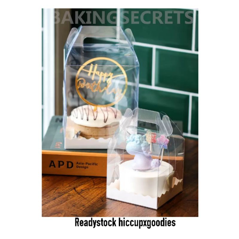 Price 1pcs ã€‹ã€‹ 6inch cake box 5inch tall clear cake box packaging