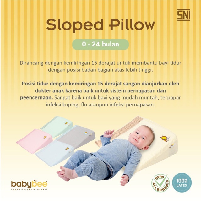 baby sloped pillow