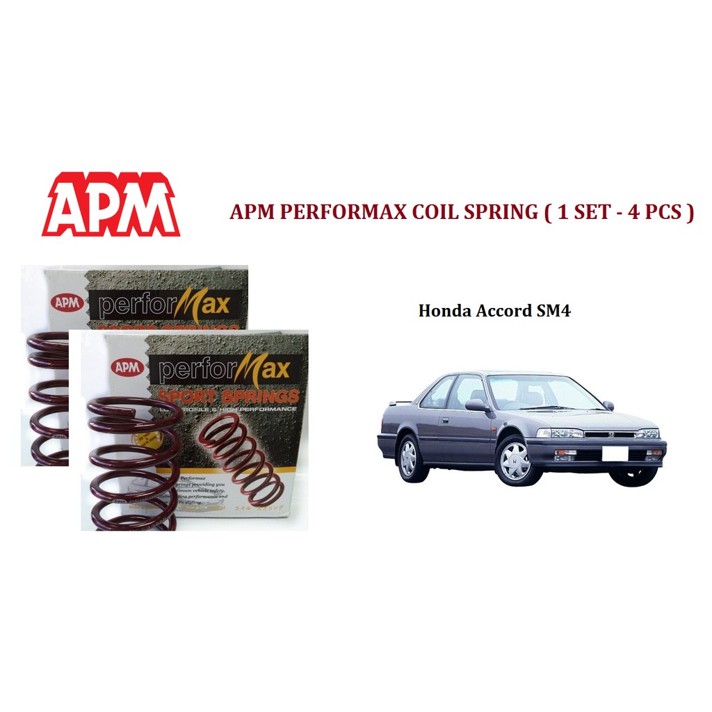 Honda Accord Sm Apm Performax Sport Coil Spring Suspension Set Shopee Malaysia