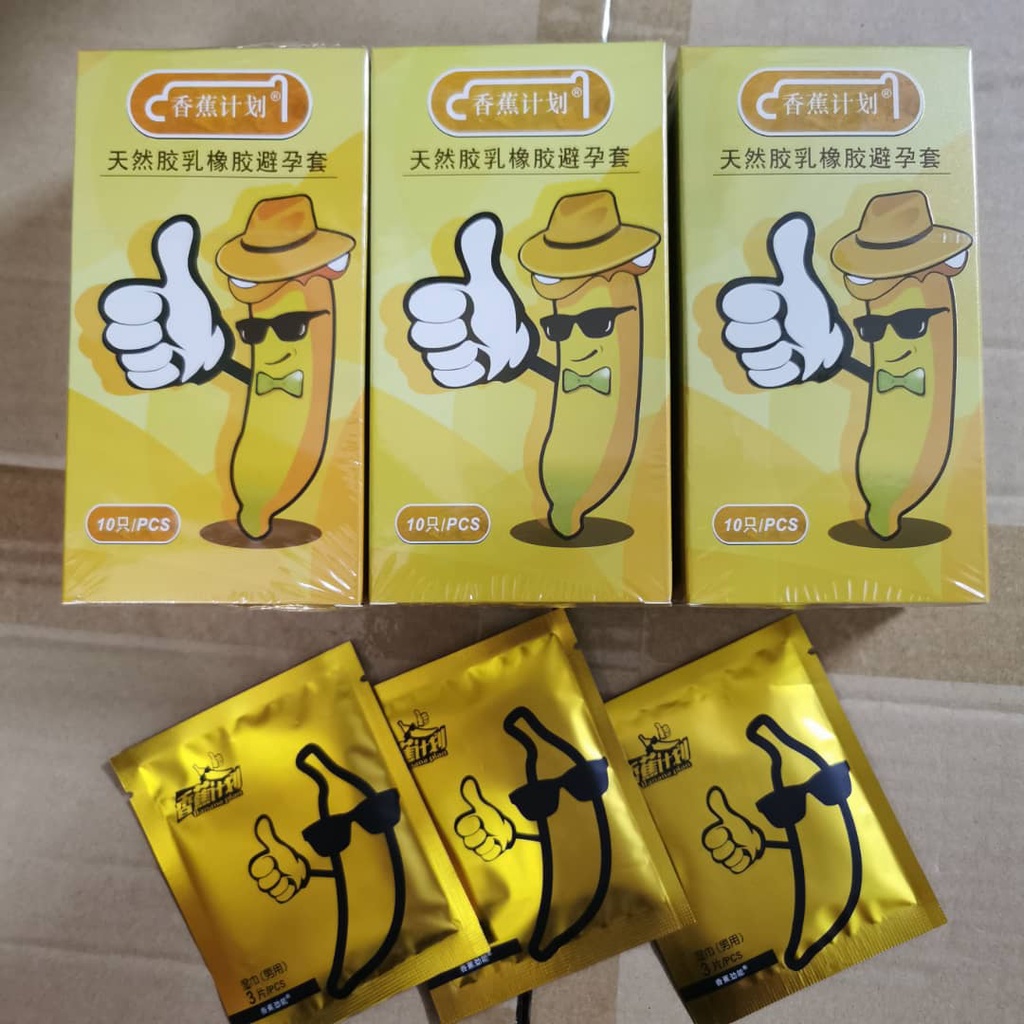 *BANANA PROJECT 0.02MM ULTRA-THIN, PROLONG, DELAY CONDOM 香蕉计划安全套 香蕉计划002