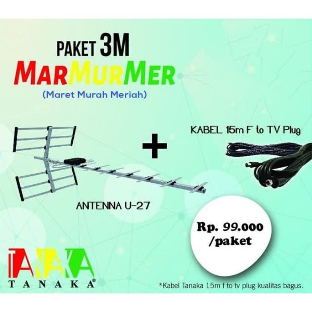 Antena Tv Digital Outdoor Tanaka U 27 Best For Lcd Led Tv Shopee Malaysia