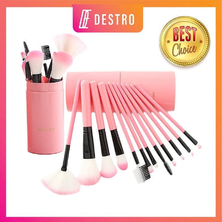 12pcs/set Bottle Blusher Foundation Eyebrow Halal Eyeliner Eyelash Lip