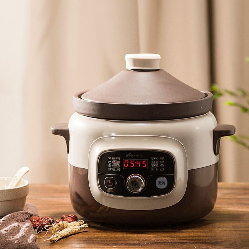 Bear  4 Liter Smart Purple sand purple clay Multi-stew Slow Cooker