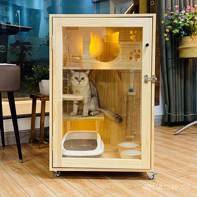 Xceo Cat Cage Villa Cat Villa Solid Wood Cat House Luxury Cat Cage Cat Litter Cat Display Cabinet Cat Breeding Cage Larg Shopee Malaysia