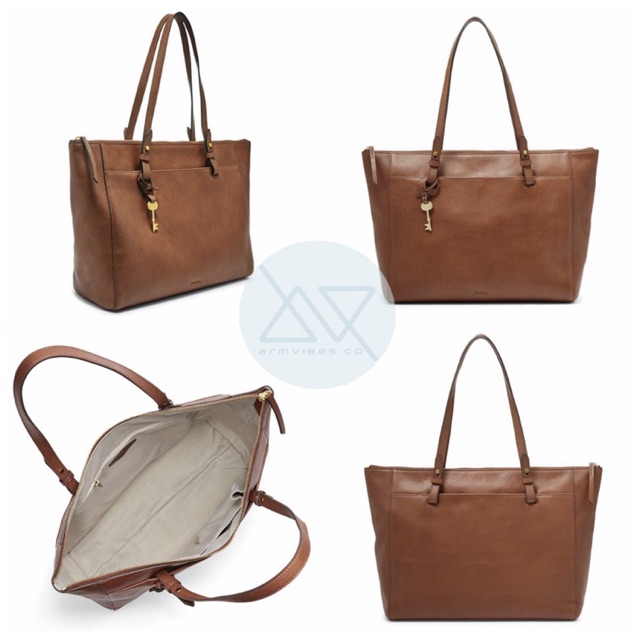fossil rachel tote tan