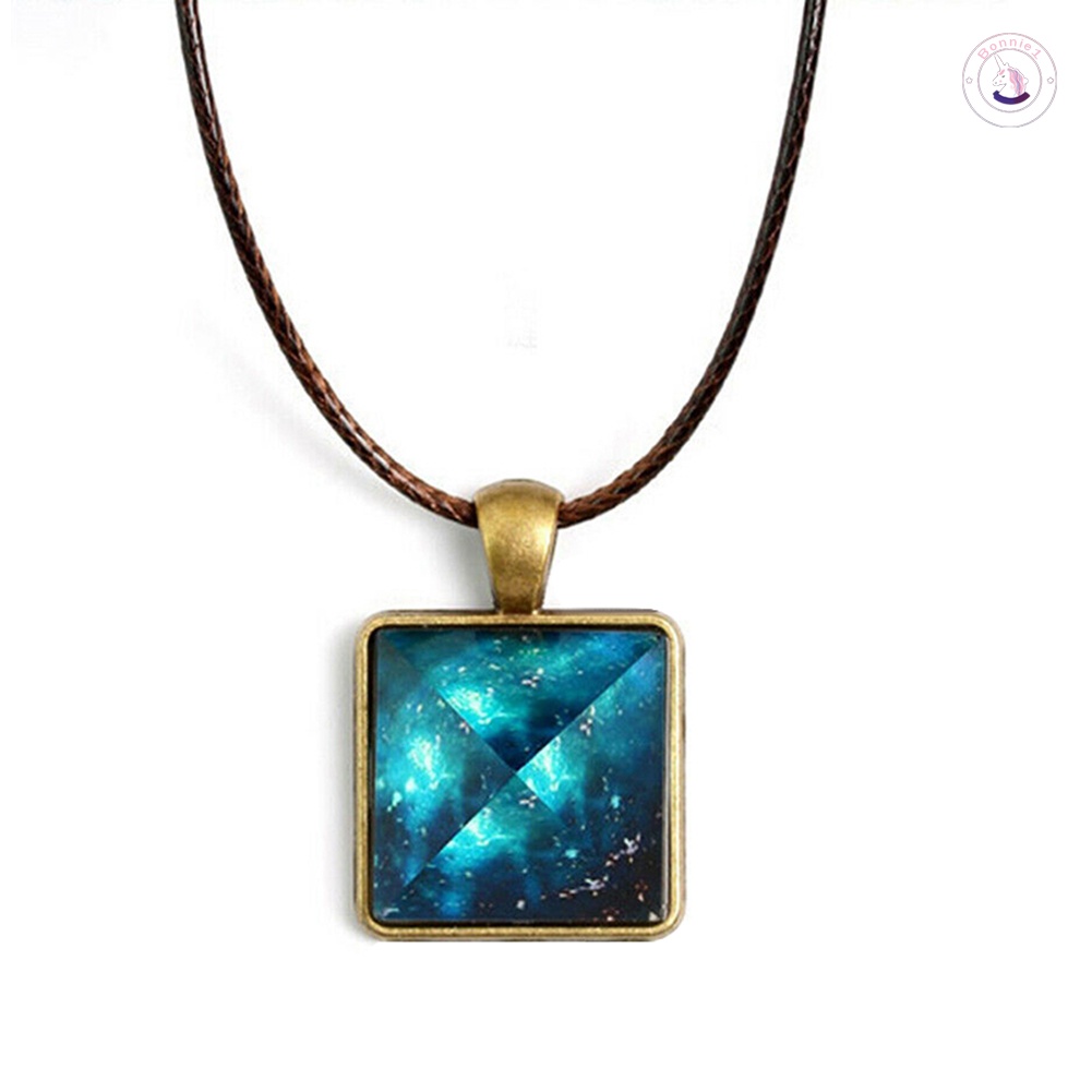 Luminous Necklace Glow In The Dark Vintage Crystal Pyramid Pendant Necklace Shopee Malaysia