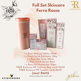 Original Hq Ferra Rossa Makeup Melter Toner Exfoliator Serum Moisturizer Shopee Malaysia