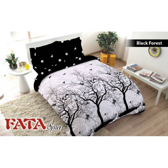 Fata Black Forest Minimalist King Size Bed Sheet 180x200 Queen 160x200 Shopee Malaysia
