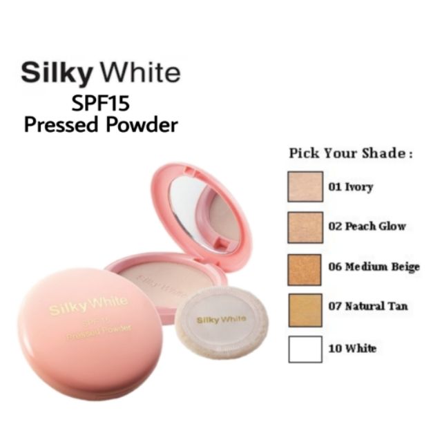 white compact powder