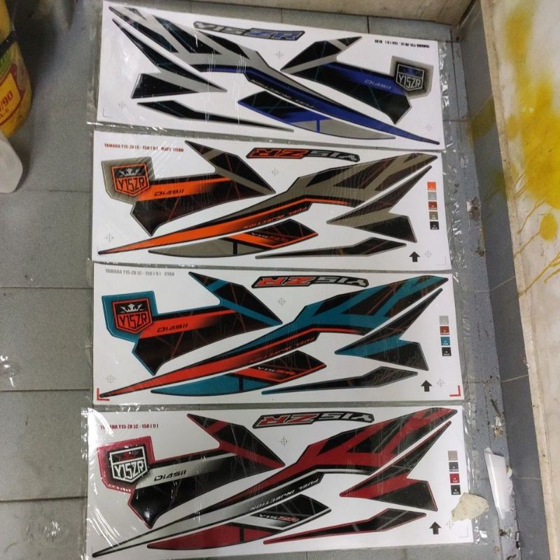 Stiker sticker body stripe cover set (9) yamaha y15 y15zr | Shopee Malaysia