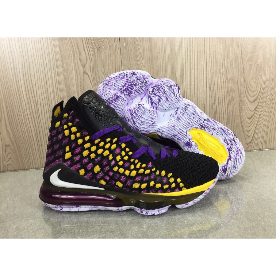 black purple lebron 17