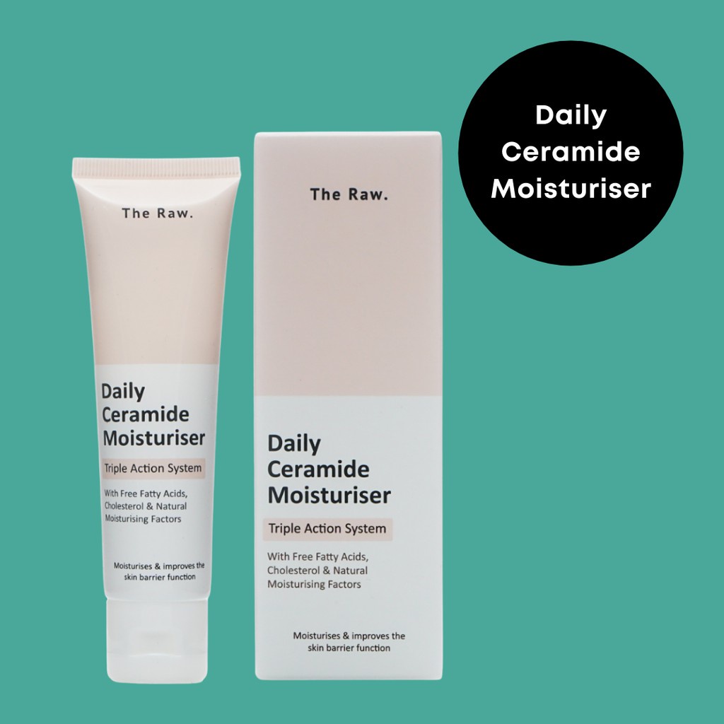 The Raw. Daily Ceramide Moisturiser (50g) Triple Action System with