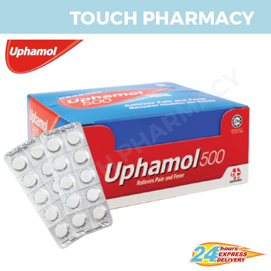 UPHAMOL 500mg (Paracetamol) 10'Tablets/Strip | Shopee Malaysia