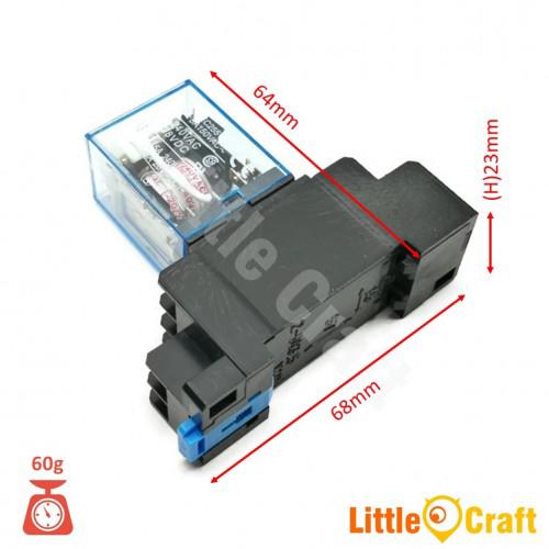 My2n Ly2n 12vdc 24vdc 240vac Compatible Relay & Base 