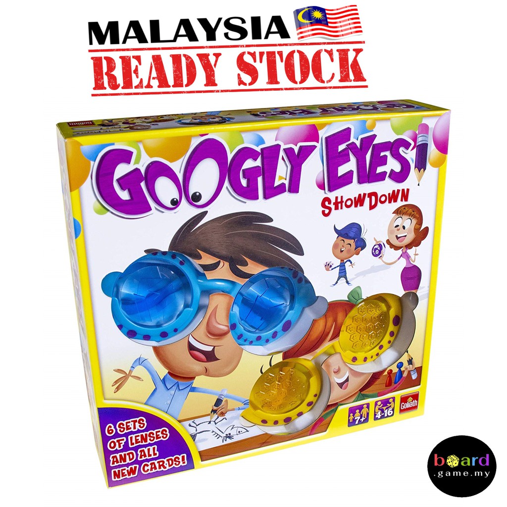 Ready Stock Original USA Googly Eyes Showdown Family Drawing Game
