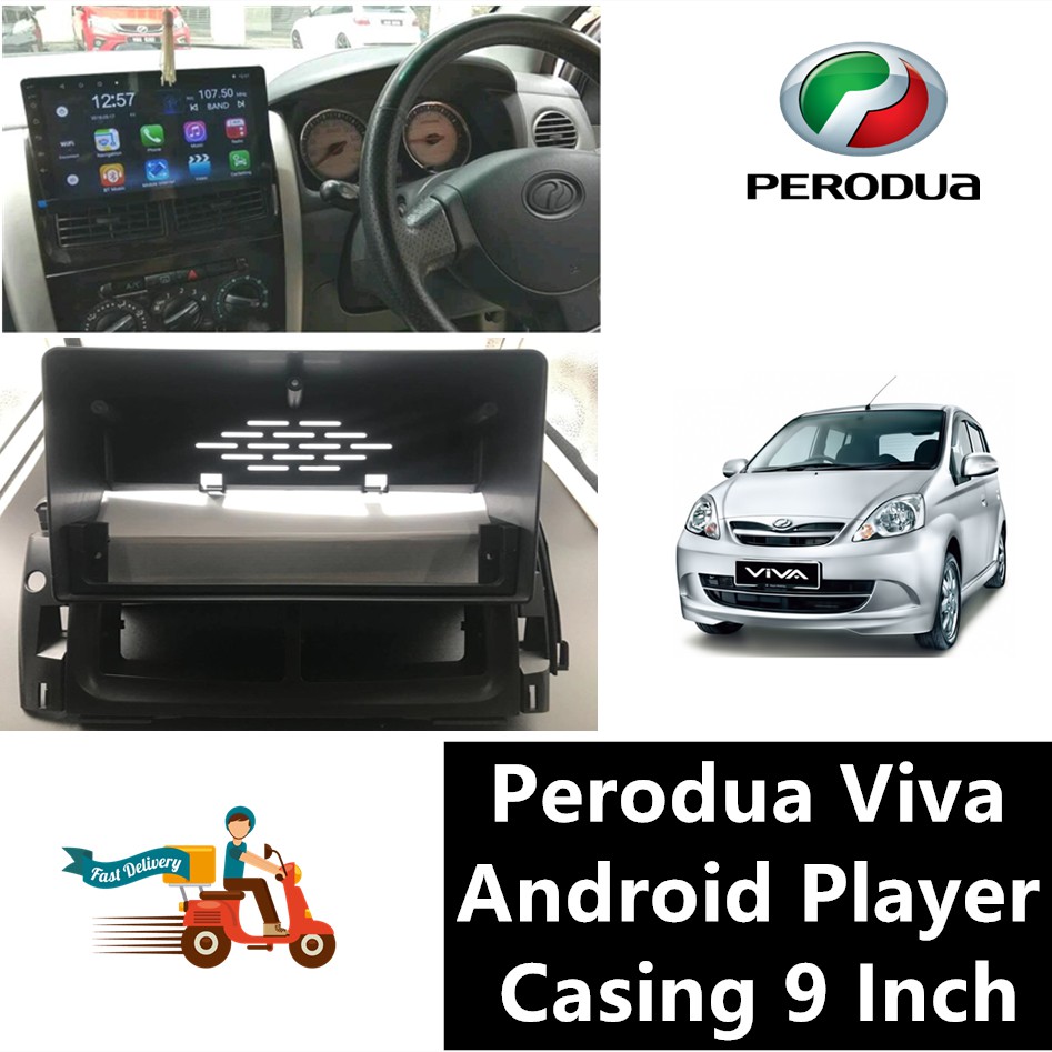 Perodua Viva Android Player 9Inch Casing Black  Shopee 