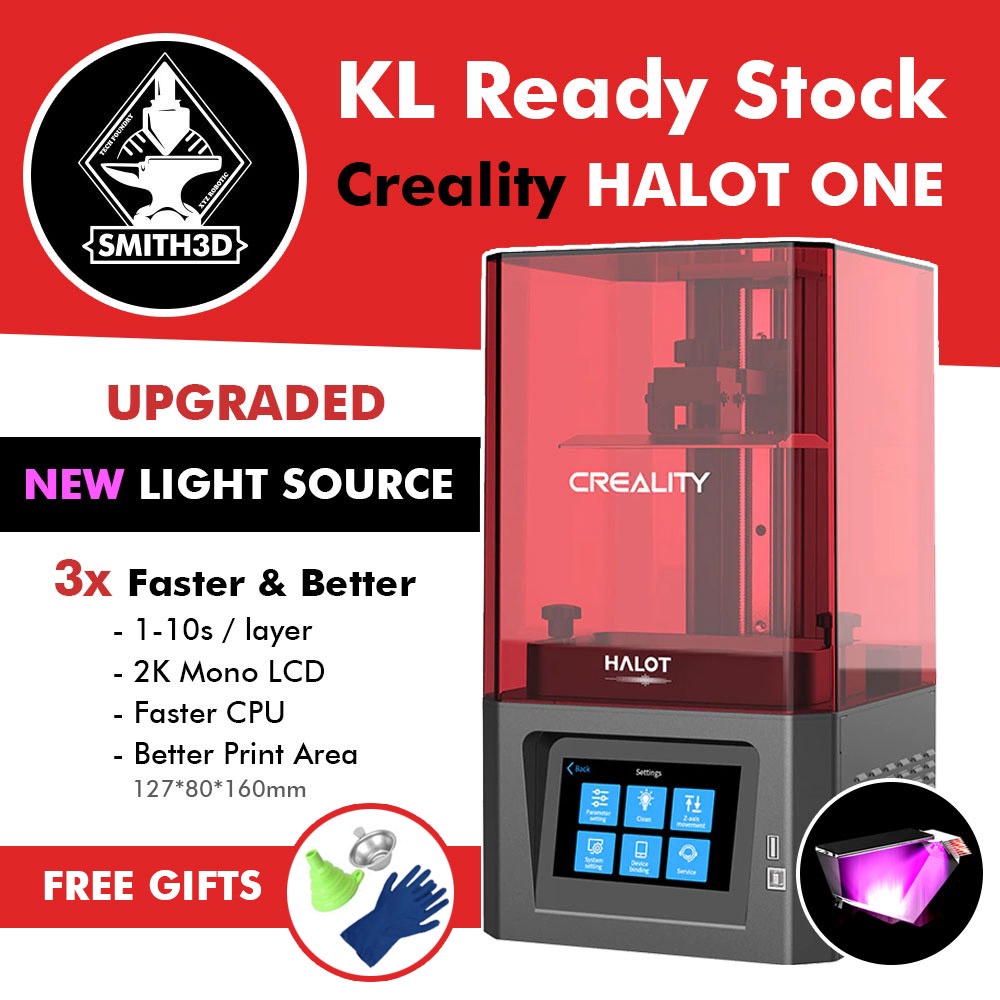 [New Arrival] Creality HALOT-ONE Resin 3D Printer with Precise Light Source WiFi Fast Printing LD002H LD-002H Upgrade