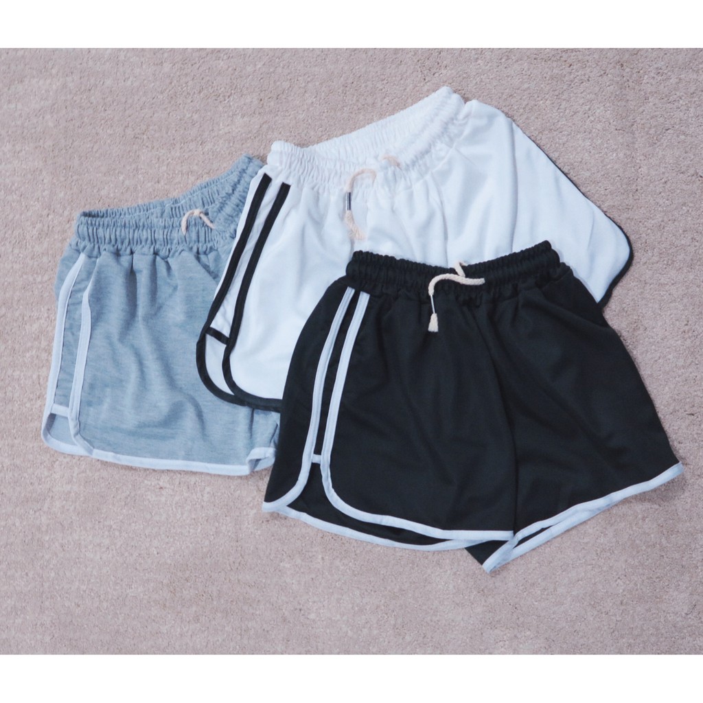 【New】Women’s Sportwear Elastic Waist Short Sport Pants 休闲运动短裤 | Shopee ...