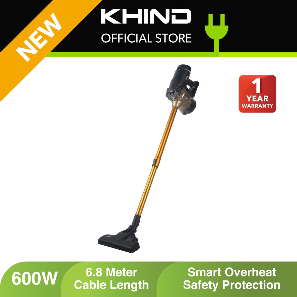 Khind Corded Vacuum Cleaner (Cable Length 6.8 Meter) VC68P