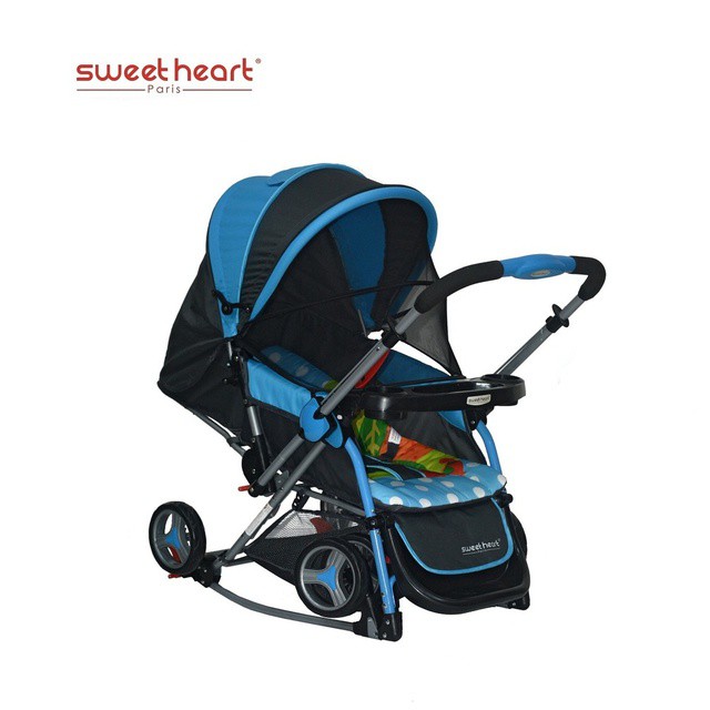 sweet heart paris aluminium 2 in 1 stroller