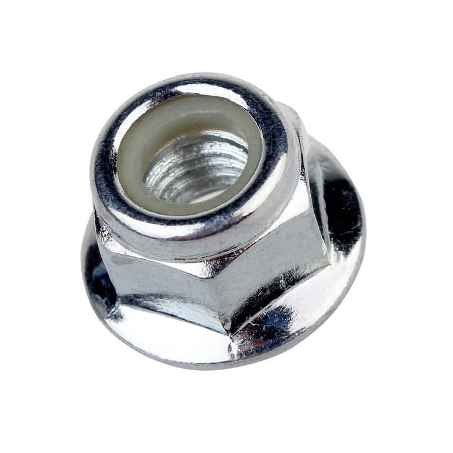 A2 Stainless Steel M3-M12 Flanged Nyloc Nuts Flange Nylon Insert Locking Nut 