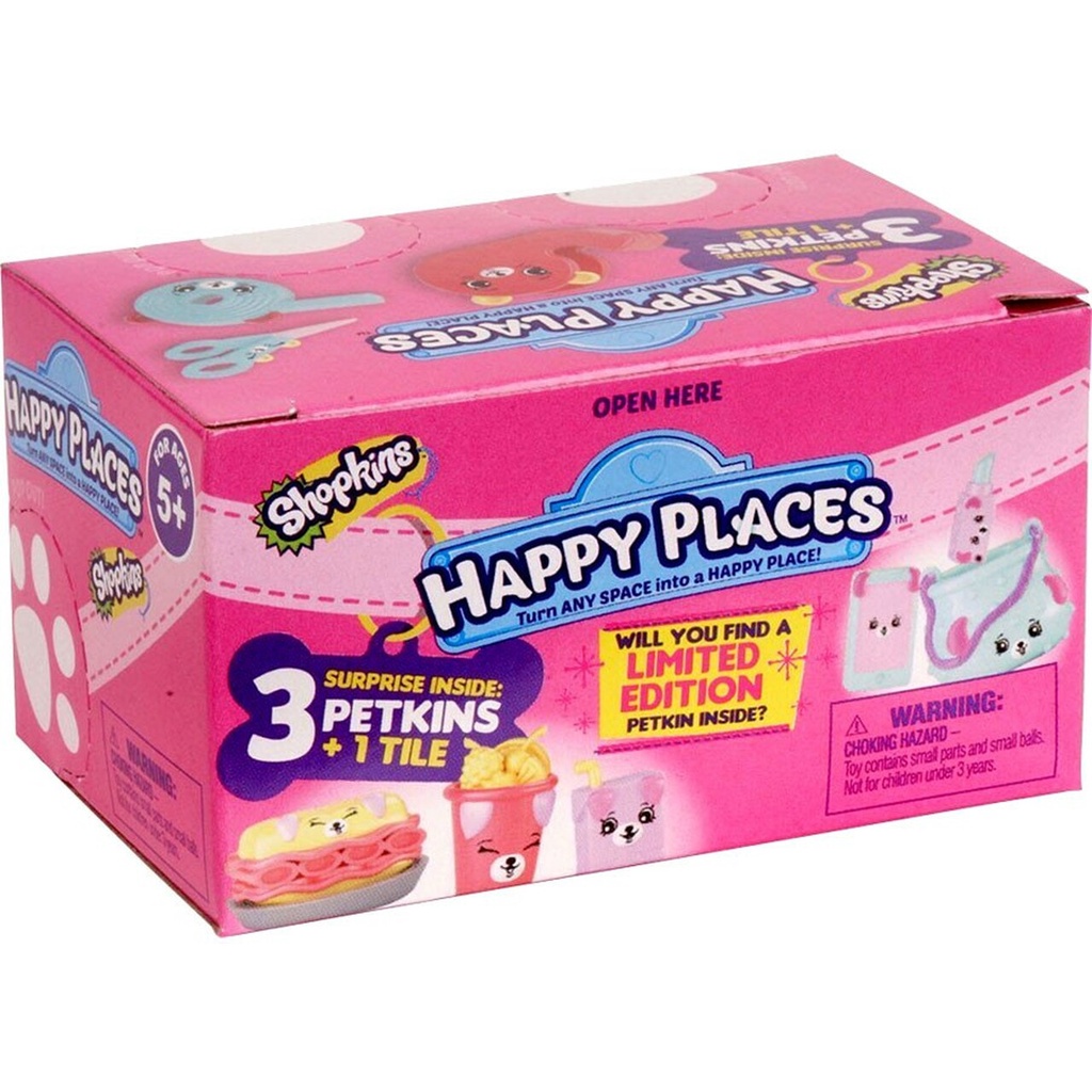 5 Pieces Shopkins Happy Places Petkins moose toy Collectible furniture