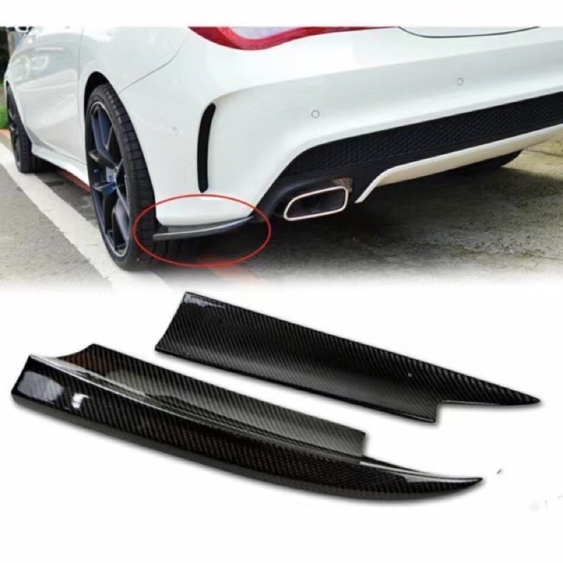 Mercedes CLA W117 carbon fiber rear diffuser/ rear side splitter ...