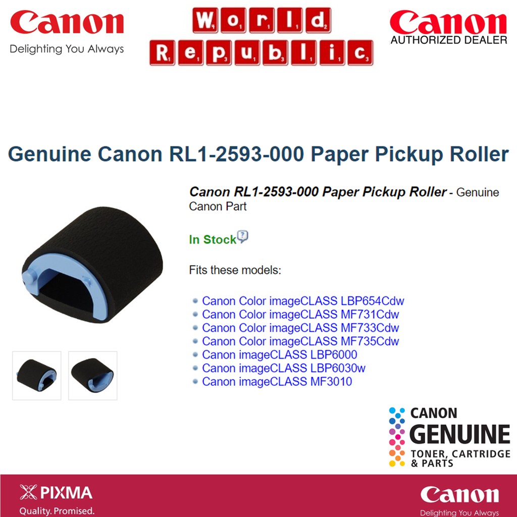Original Canon Spare Part Pickup Roller LBP6000 LBP6030 MF3010 ( RL1