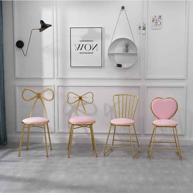 Nordic Style Makeup Stool Dressing table golden chair Nordic Style Makeup Stool Dressing table golden chair