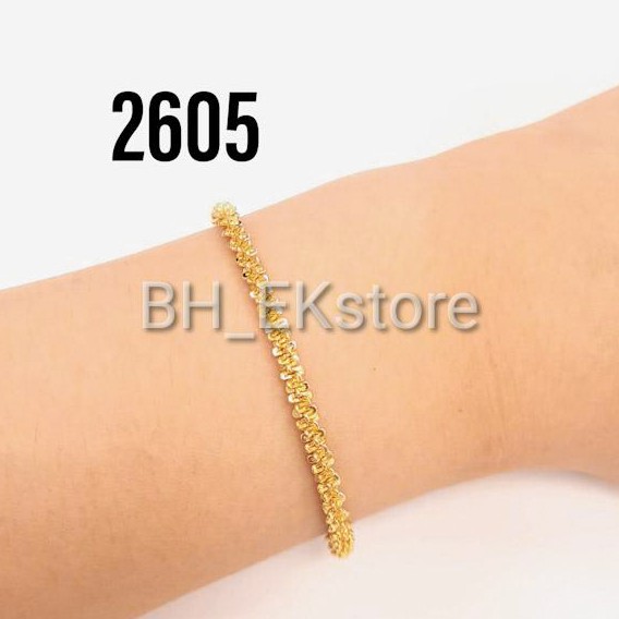  Emas  Bangkok Gelang Tangan Jagung  Bulu Dewasa BH EKstore 