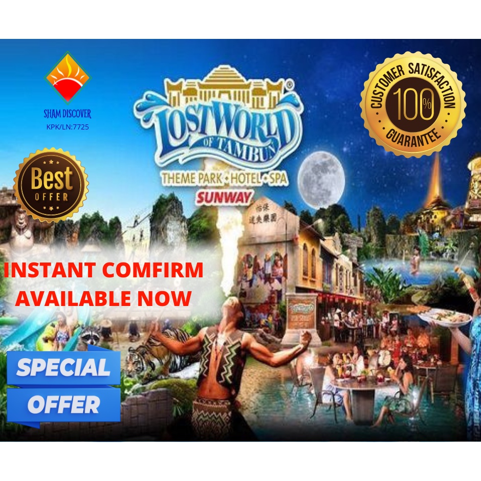 Lost World of Tambun with Hotspring Tickets in Ipoh Malaysia Shopee