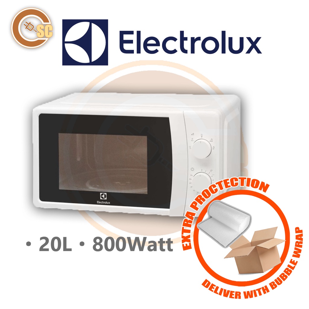 [BUBBLE WRAPPED!] ELECTROLUX 20L 800W MICROWAVE OVEN EMM20K18GWI
