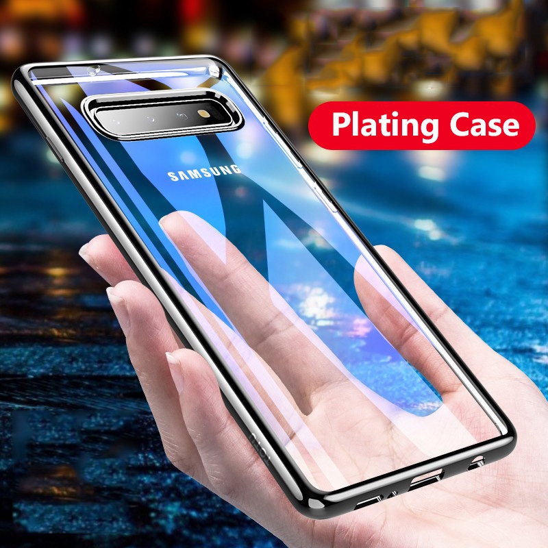 Samsung Galaxy S10e S10 Plus Case Plating Soft Clear Transparent Phone Cover Shopee Malaysia