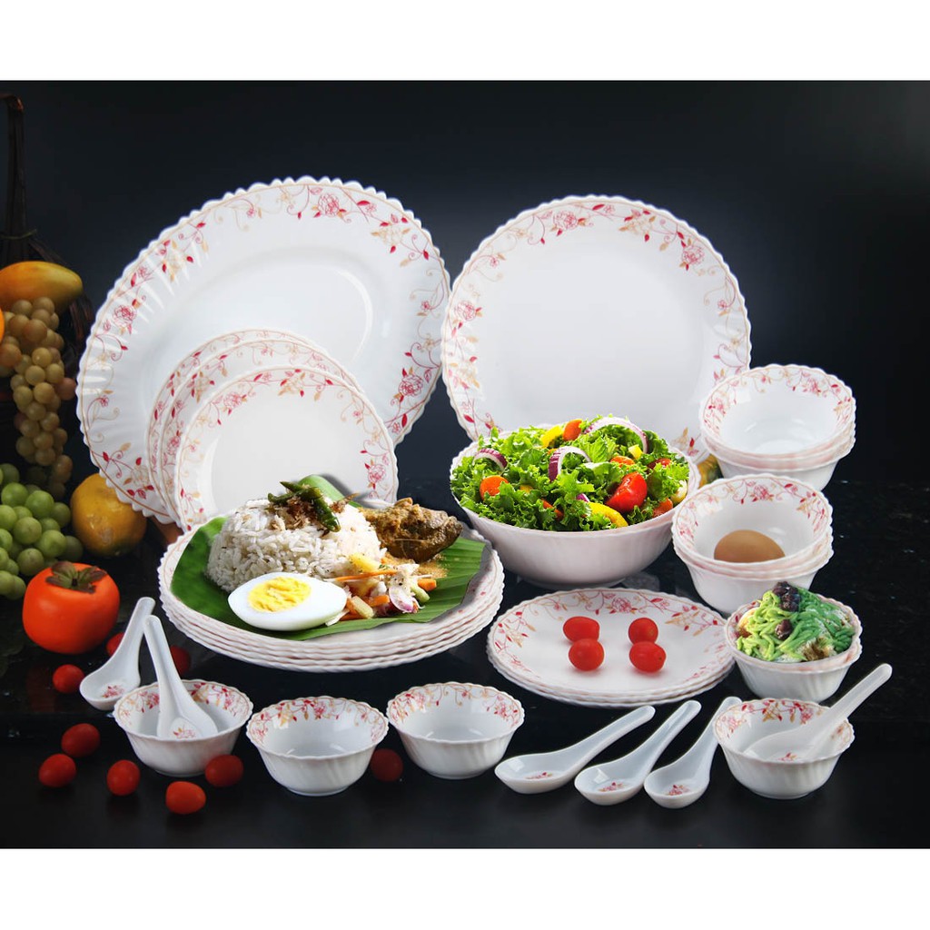 33C DINNER SET OPAL GLASS FRANCE 20696 Shopee Malaysia