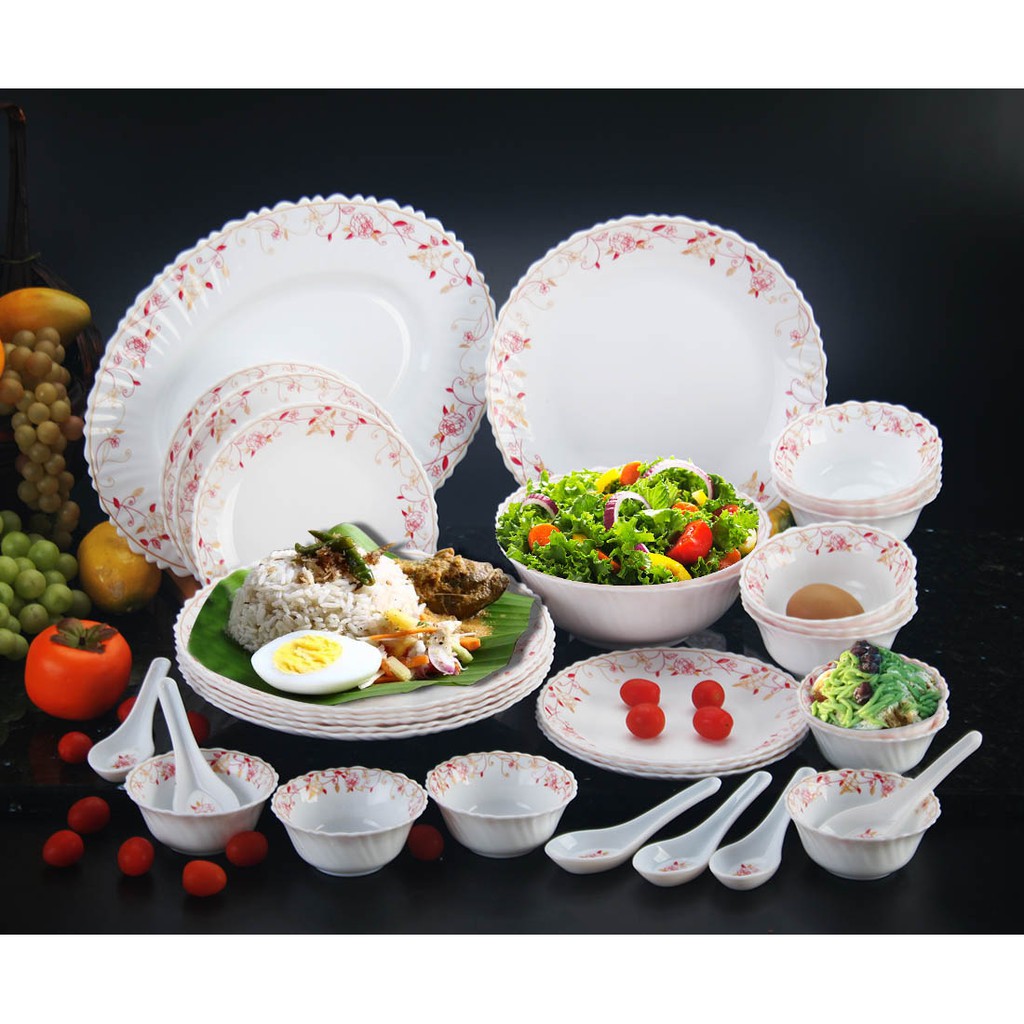 33 C Dinner Set Opal Glass France 20696 Shopee Malaysia 2114