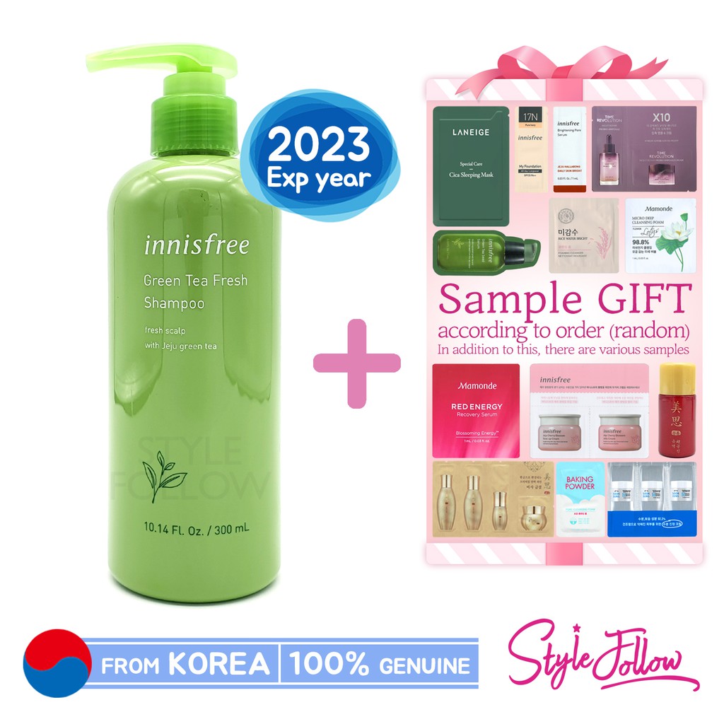 [INNISFREE] Green Tea Fresh Shampoo 300ml Shopee Malaysia
