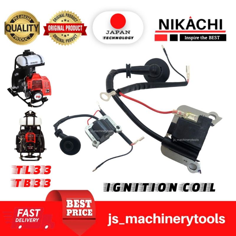 Mesin rumput Coil api plug start TB33 TL33 brush cutter Ignition Coil