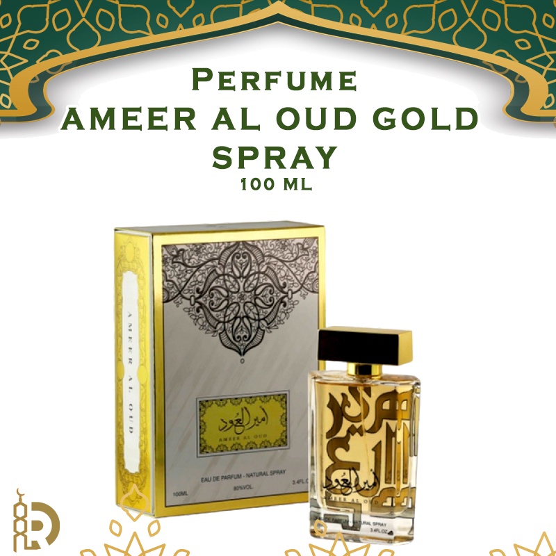 AMEER AL OUD GOLD SPRAY 100ml ALMAS Arabic perfume Arab Shopee Malaysia