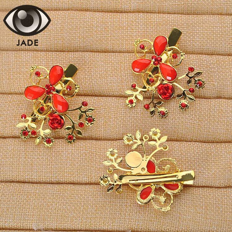 Classical Middle Rose Flower Hair Bun Hair Bridal Accessories
