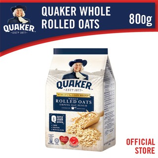 QUAKER WHOLE ROLLED OATS 800G – NEW
