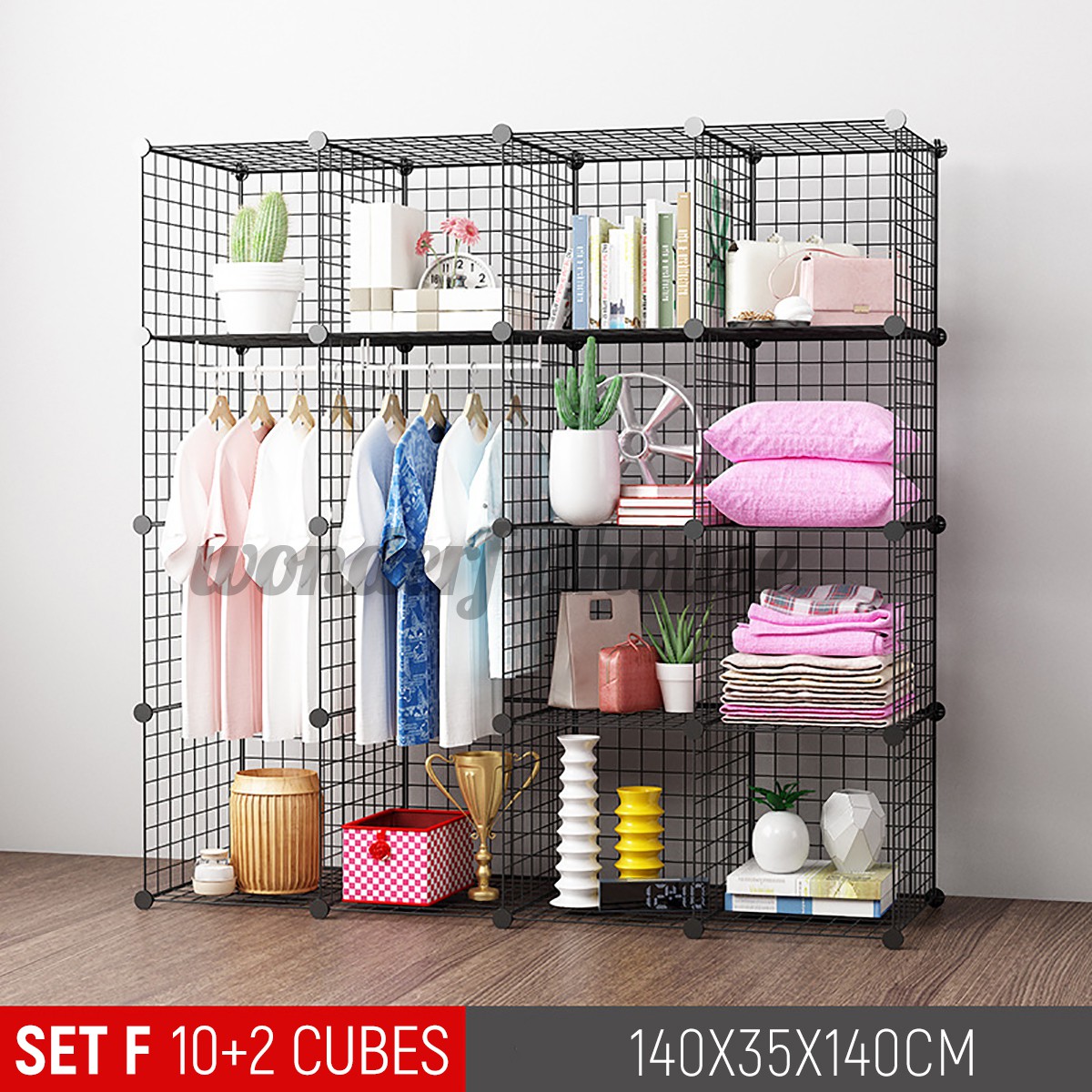 Organizer Cube Storage Shelves Wire Cube Origami Shelves Metal Grid