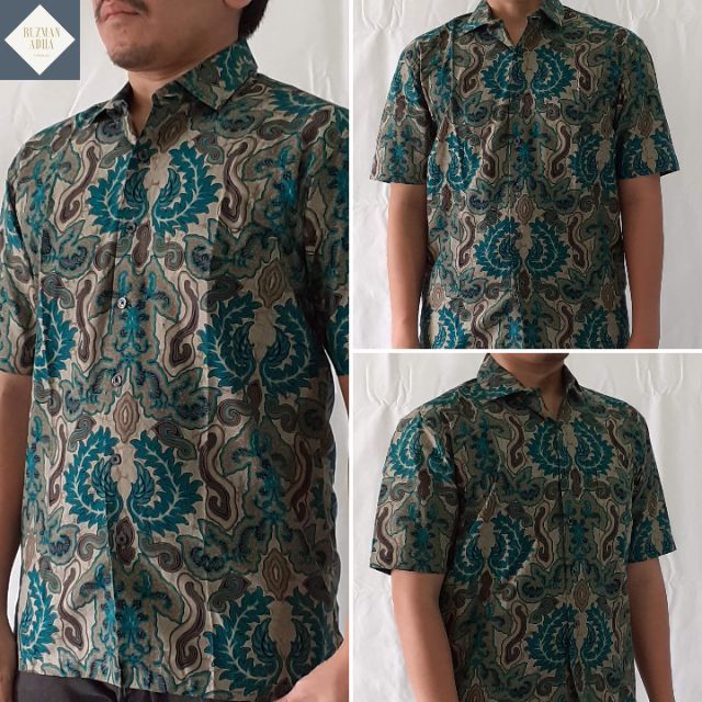 Baju Batik Kemeja  Batik Lengan Pendek Short Sleeve Batik 