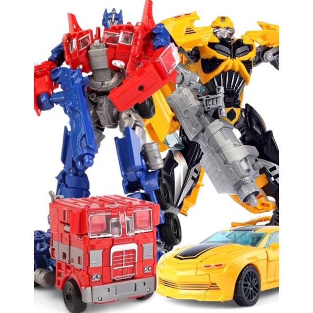 2 in 1 Transformersbot Toy Convertible Car to Robot Optimus Prime ...