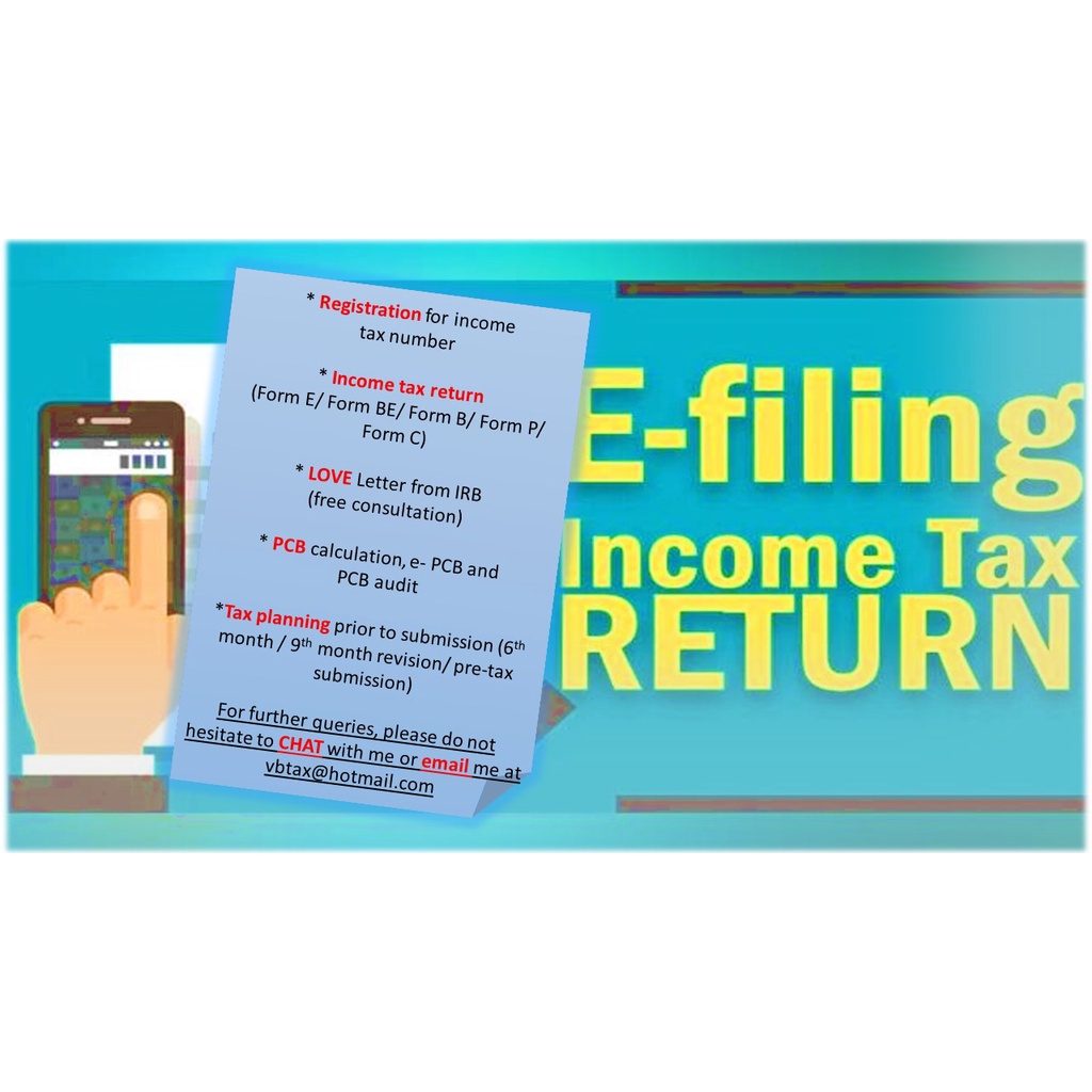 Income Tax Return Personal Tax Sole Proprietor Partnership Company Shopee Malaysia