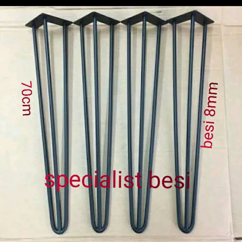 Hairpin Legs Iron Table Legs Shopee Malaysia