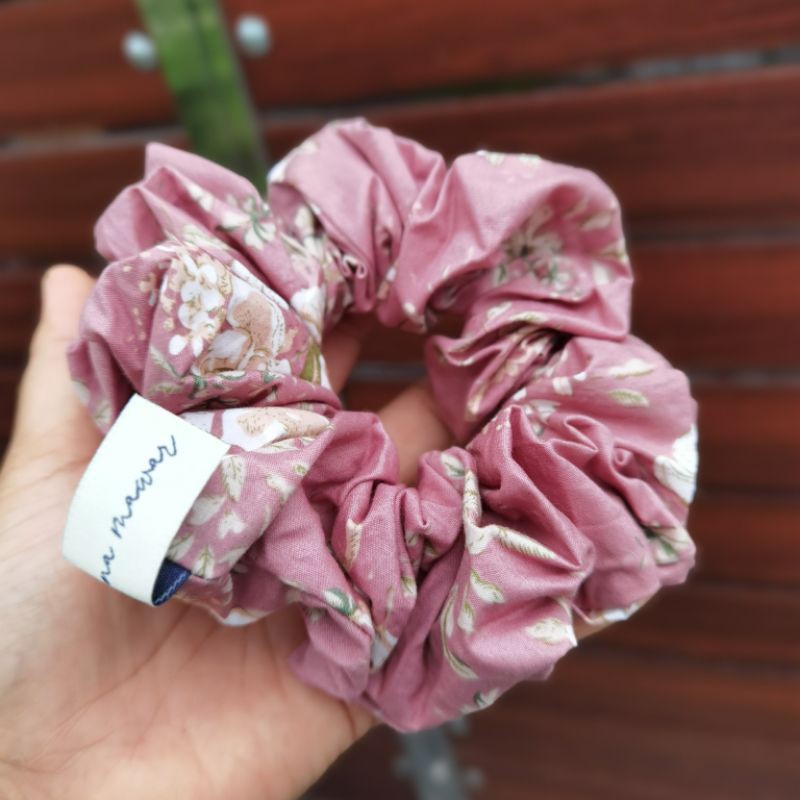 1pc Scrunchy Exclusive Getah Rambut Ketat English Cotton Getah Double Shopee Malaysia