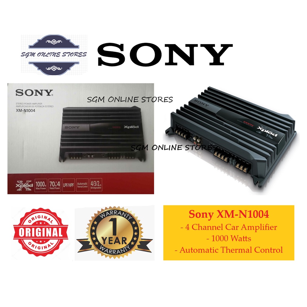 Sony XM-N1004 - 4-Channel 1000 Watts Car Stereo Amplifier | Shopee Malaysia