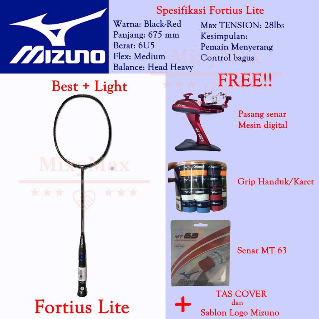 mizuno fortius badminton